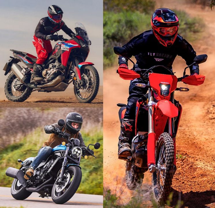 Essais routier CRF450RL, Africa Twin, Rebel 1100 DCT pour Juin-Juillet-Août